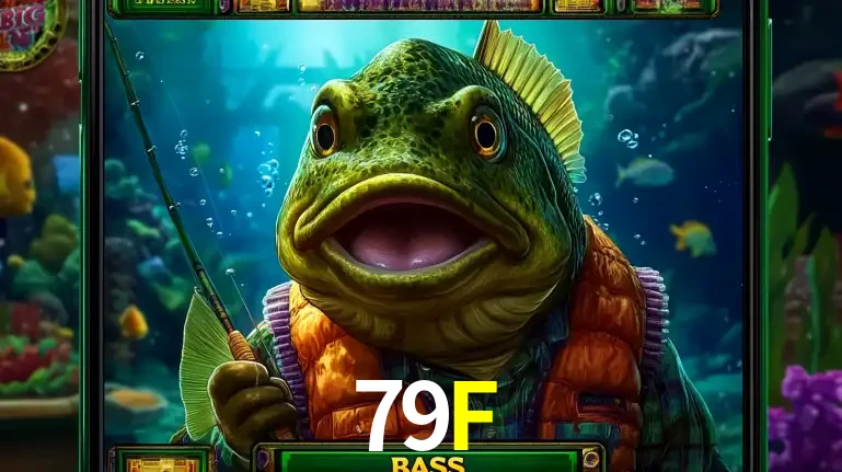 Personagem de peixe pescador do popular jogo de slot com tema de pescaria, uma das emocionantes opções de caça-níqueis para jogar e ganhar no cassino 79F.